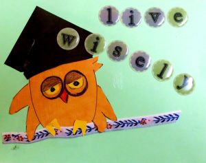 I made this card for a grandson's graduation. It tickles my fancy. 