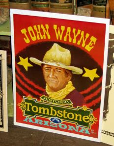 While my Lewis' wife has a thing about Wyatt Earp, my other daughter-in-law and I share a fondness for John Wayne, especially his performance in Hatari. It's one of our favorite movies. -- Photo by Pat Bean 