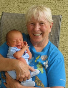 Me and Junior, my first grandchild, five years ago.